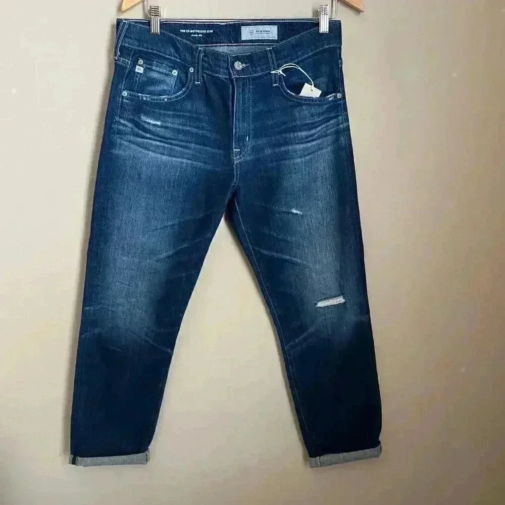 AG-ED Denim Ex-Boyfriend Slim Jeans Size 29‎